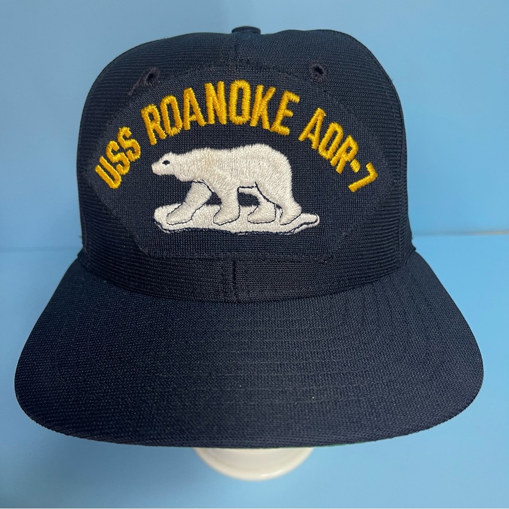USS ROANOKE AOR-7 hat.                                                      H038